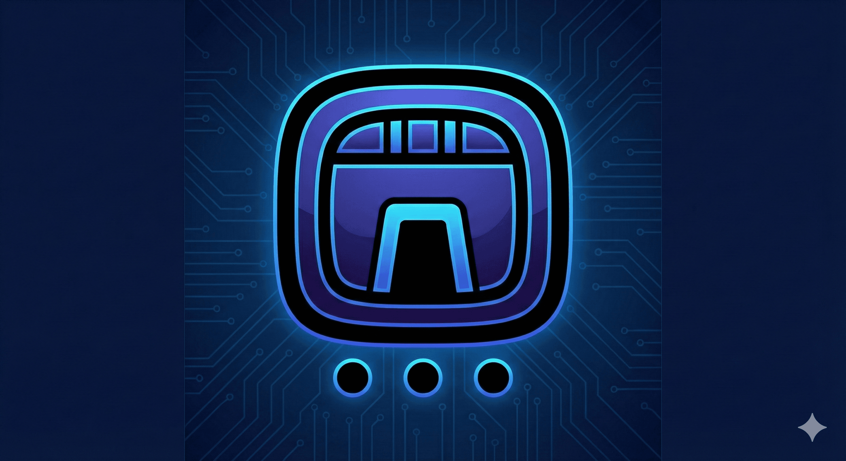 Blue Night solar seal glyph combined with the three dots of the Electric Tone