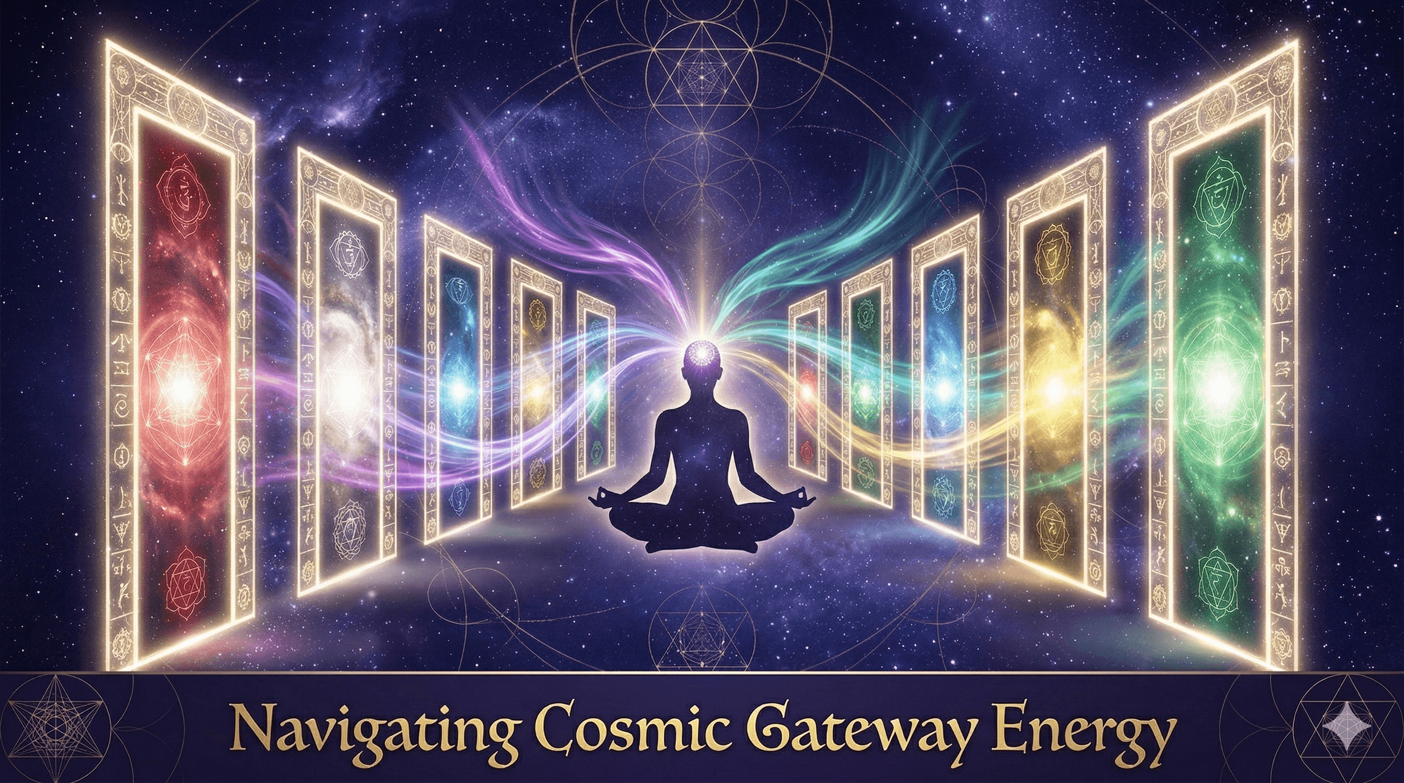 A luminous portal in the Tzolkin matrix representing Cosmic Gateways and Galactic Activation Portals